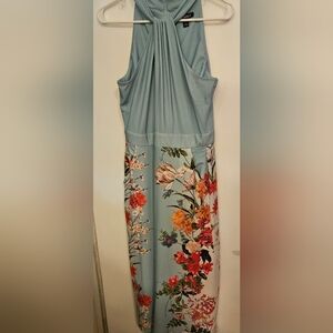 Roz & Ali Light Blue Floral Jumpsuit